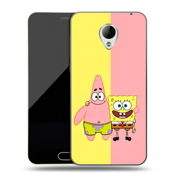 Пластиковый чехол на Meizu M2 Mini с принтом Спанч боб Спанчбоб