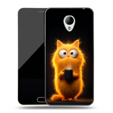 Пластиковый чехол на Meizu M2 Mini с принтом Смешной кот