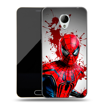 Пластиковый чехол на Meizu M2 Mini с принтом Spiderman Человек паук