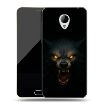 Пластиковый чехол на Meizu M2 Mini с принтом Волк