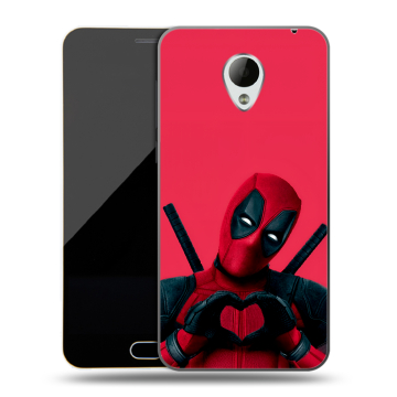 Пластиковый чехол на Meizu M2 Mini с принтом Дедпул Deadpool