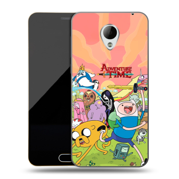 Пластиковый чехол на Meizu M2 Mini с принтом Adventure time Время приключений