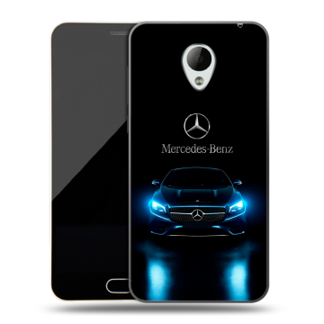 Пластиковый чехол на Meizu M2 Mini с принтом Mercedes Мерседес
