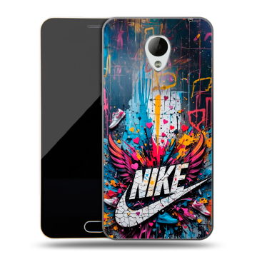 Пластиковый чехол на Meizu M2 Mini с принтом Nike Найк