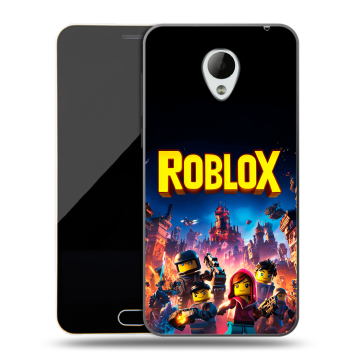 Пластиковый чехол на Meizu M2 Mini с принтом Roblox Роблокс