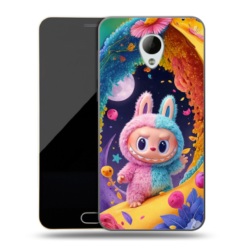 Пластиковый чехол на Meizu M2 Mini с принтом Labubu Лабубу