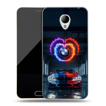Пластиковый чехол на Meizu M2 Mini с принтом BMW БМВ