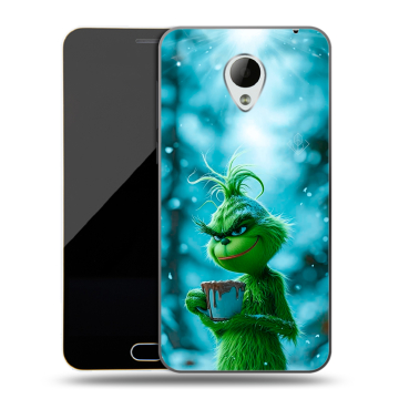 Пластиковый чехол на Meizu M2 Mini с принтом Новый год гринч