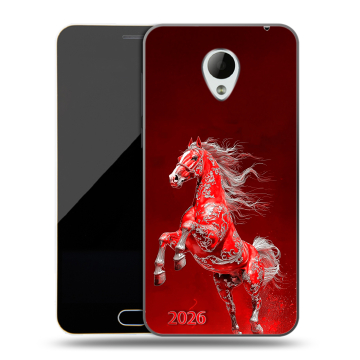 Пластиковый чехол на Meizu M2 Mini с принтом Новый год