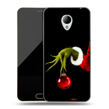 Пластиковый чехол на Meizu M2 Mini с принтом Новый год Гринч