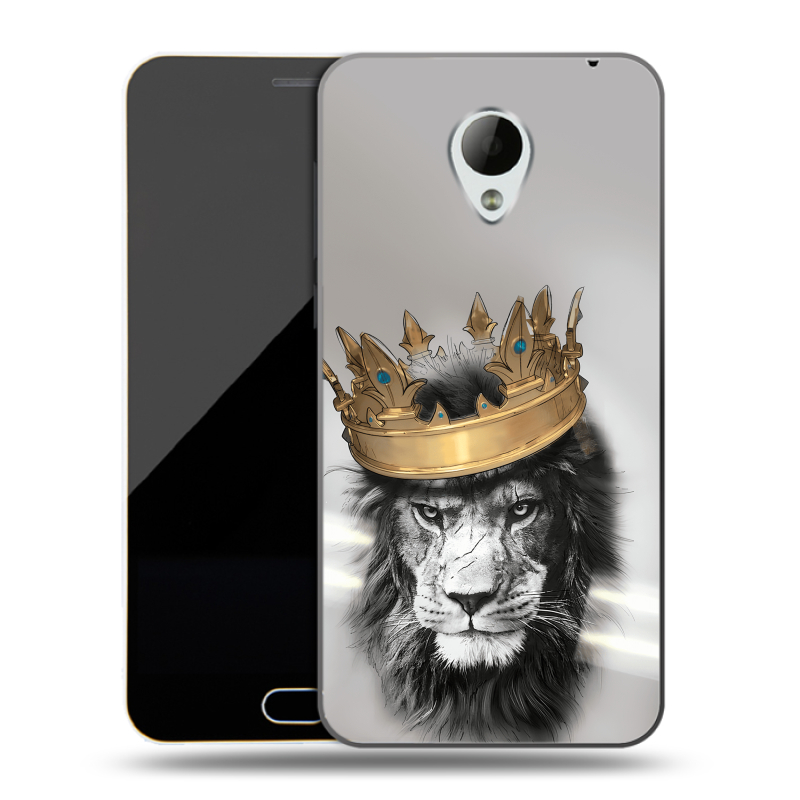 Пластиковый чехол на Meizu M2 Mini с принтом Лев с короной Пластиковый чехол на Meizu M2 Mini с принтом Лев с короной