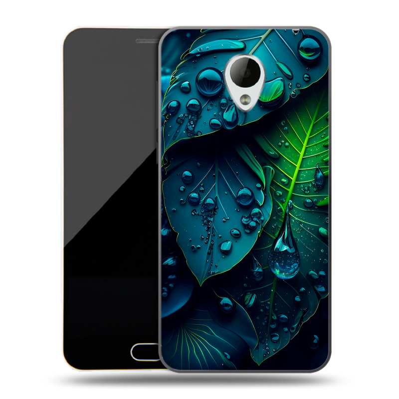 Пластиковый чехол на Meizu M2 Mini с принтом Листья Пластиковый чехол на Meizu M2 Mini с принтом Листья