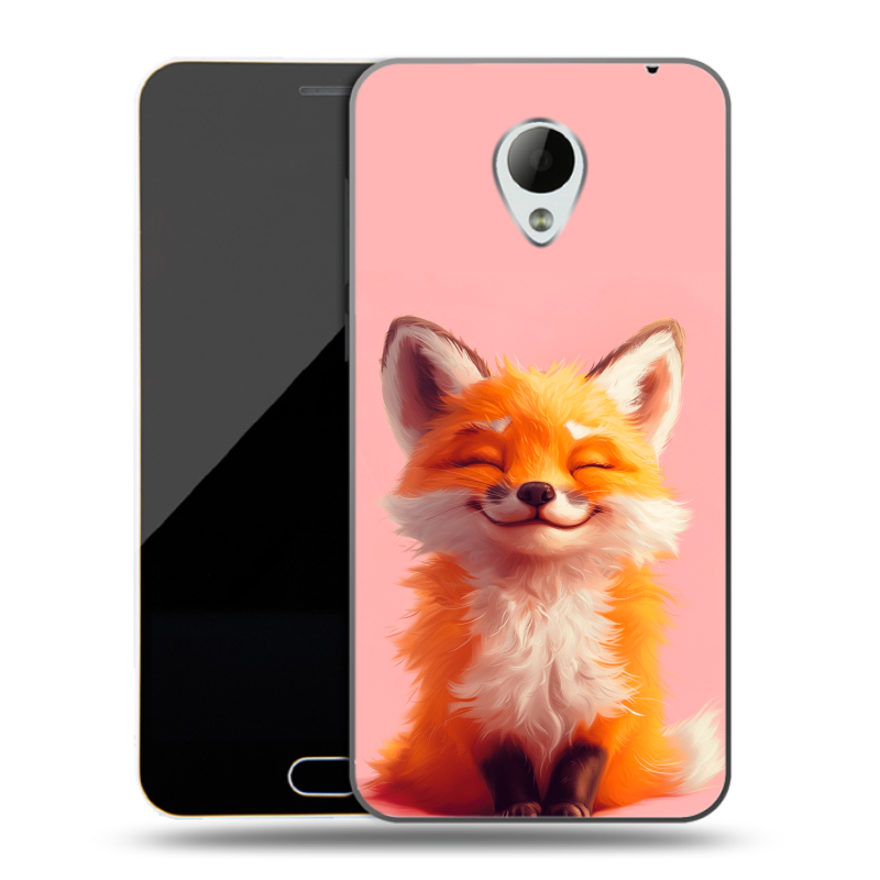 Пластиковый чехол на Meizu M2 Mini с принтом милая лиса Пластиковый чехол на Meizu M2 Mini с принтом милая лиса