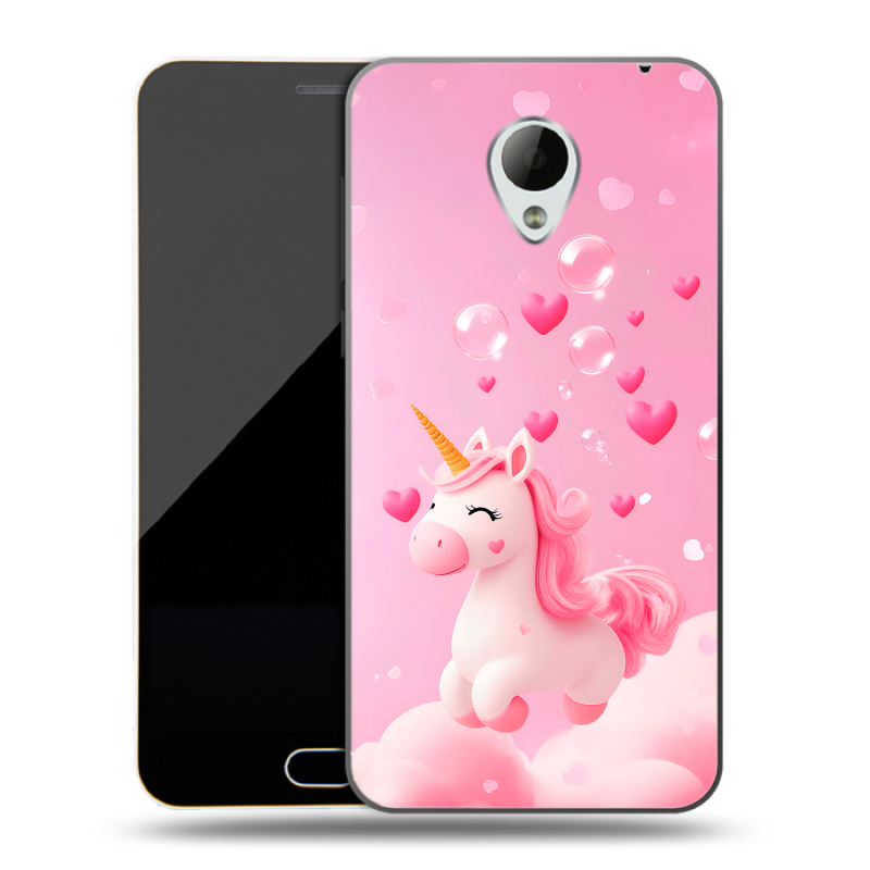 Пластиковый чехол на Meizu M2 Mini с принтом Единорог Пластиковый чехол на Meizu M2 Mini с принтом Единорог