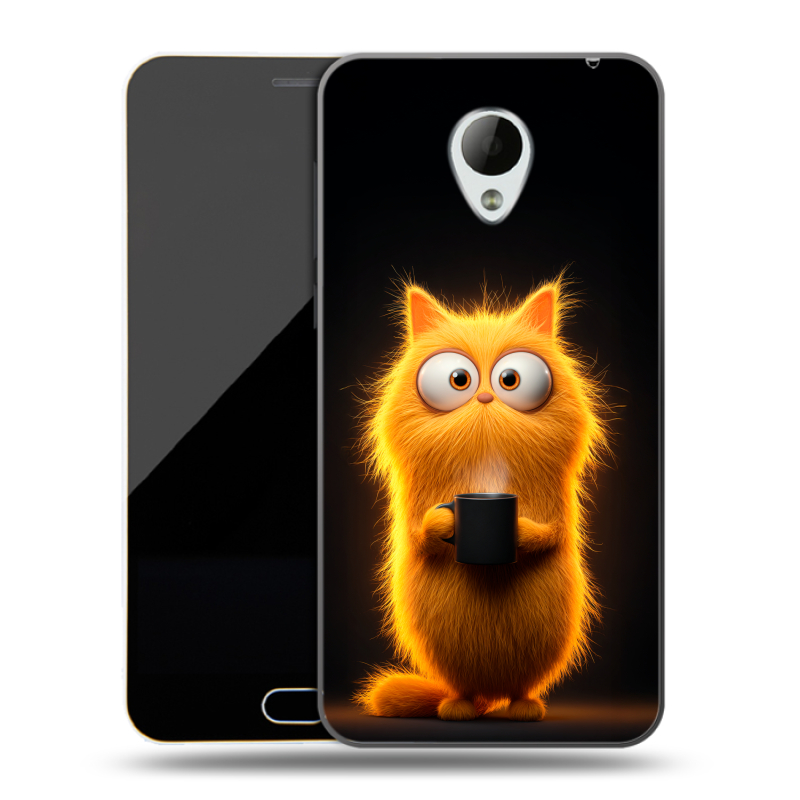 Пластиковый чехол на Meizu M2 Mini с принтом Смешной кот Пластиковый чехол на Meizu M2 Mini с принтом Смешной кот
