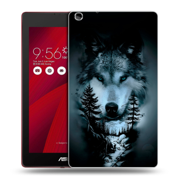Силиконовый чехол на планшета ASUS ZenPad C 7.0 с принтом Лесной волк Силиконовый чехол на планшета ASUS ZenPad C 7.0 с принтом Лесной волк