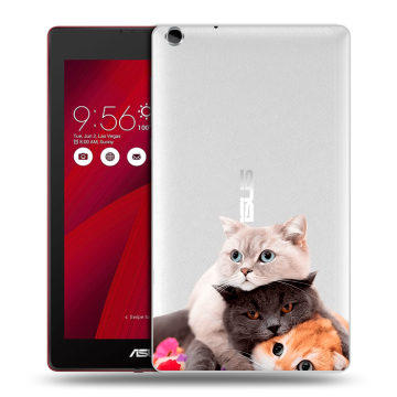 Силиконовый чехол на планшета ASUS ZenPad C 7.0 с принтом Кошки Силиконовый чехол на планшета ASUS ZenPad C 7.0 с принтом Кошки