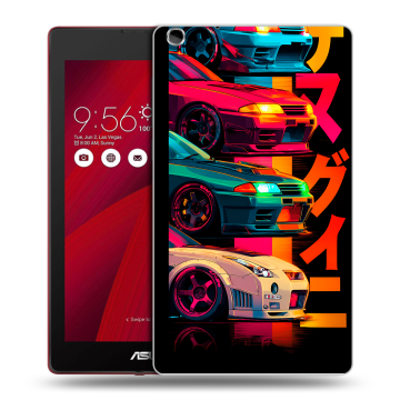 Силиконовый чехол на ASUS ZenPad C 7.0 с принтом Гоночные машины