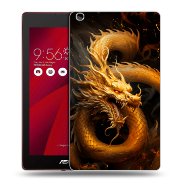 Силиконовый чехол на ASUS ZenPad C 7.0 с принтом Золотой дракон