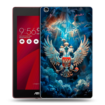 Силиконовый чехол на ASUS ZenPad C 7.0 с принтом Герб флаг России