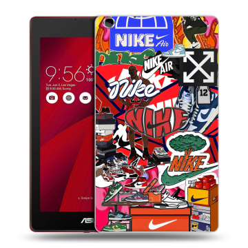 Силиконовый чехол на ASUS ZenPad C 7.0 с принтом Найк Nike яркий