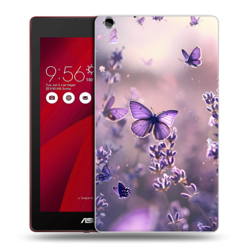 Силиконовый чехол на ASUS ZenPad C 7.0 с принтом бабочки и лаванда