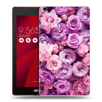 Силиконовый чехол на ASUS ZenPad C 7.0 с принтом лавандовые розы