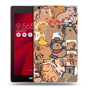 Силиконовый чехол на ASUS ZenPad C 7.0 с принтом капибара