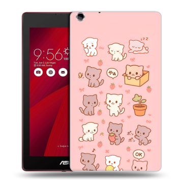 Силиконовый чехол на ASUS ZenPad C 7.0 с принтом Hello Kitty Хелоу Кити
