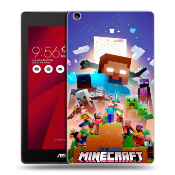 Силиконовый чехол на ASUS ZenPad C 7.0 с принтом Майнкрафт Minecraft