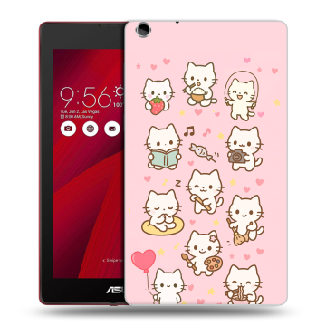 Силиконовый чехол на ASUS ZenPad C 7.0 с принтом Hello Kitty Хелоу Кити