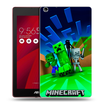 Силиконовый чехол на ASUS ZenPad C 7.0 с принтом Майнкрафт
