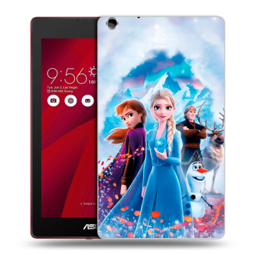 Силиконовый чехол на ASUS ZenPad C 7.0 с принтом Холодное сердце Frozen