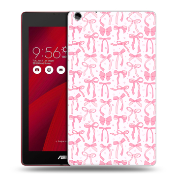 Силиконовый чехол на ASUS ZenPad C 7.0 с принтом Розовые бантики