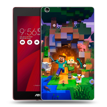 Силиконовый чехол на ASUS ZenPad C 7.0 с принтом Майнкрафт Minecraft