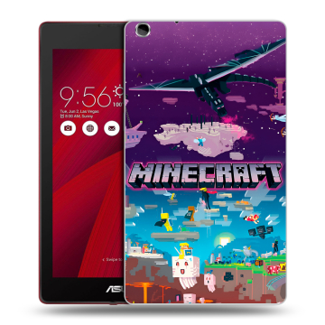 Силиконовый чехол на ASUS ZenPad C 7.0 с принтом Майнкрафт Minecraft