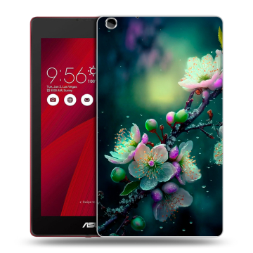 Силиконовый чехол на ASUS ZenPad C 7.0 с принтом Цветы и мрамор Силиконовый чехол на ASUS ZenPad C 7.0 с принтом Цветы и мрамор