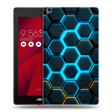 Силиконовый чехол на ASUS ZenPad C 7.0 с принтом Неоновые соты