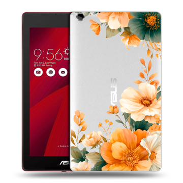 Силиконовый чехол на ASUS ZenPad C 7.0 с принтом Цветы принт