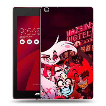 Силиконовый чехол на ASUS ZenPad C 7.0 с принтом Hazbin Hotel Отель Хазбин