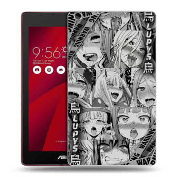 Силиконовый чехол на ASUS ZenPad C 7.0 с принтом Ahegao Ахегао Аниме