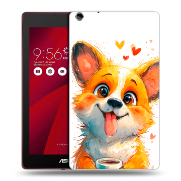 Силиконовый чехол на ASUS ZenPad C 7.0 с принтом корги