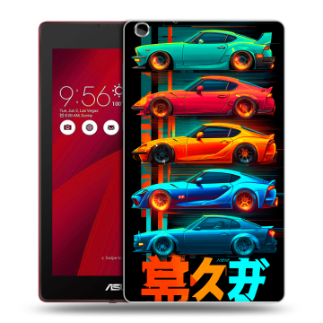 Силиконовый чехол на ASUS ZenPad C 7.0 с принтом машины тачки