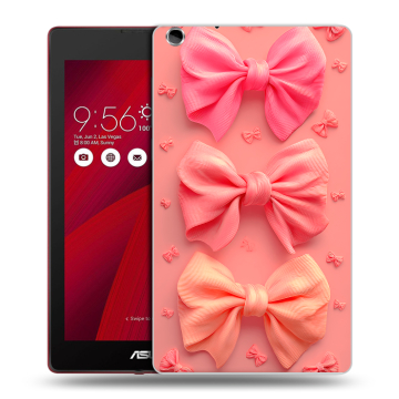 Силиконовый чехол на ASUS ZenPad C 7.0 с принтом Розовые бантики