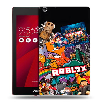 Силиконовый чехол на ASUS ZenPad C 7.0 с принтом Roblox Роблокс