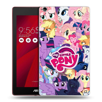 Силиконовый чехол на ASUS ZenPad C 7.0 с принтом My little pony Дружба чудо