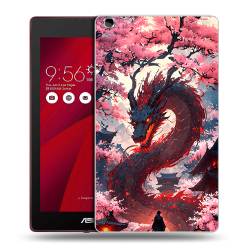 Силиконовый чехол на ASUS ZenPad C 7.0 с принтом Дракон Японский