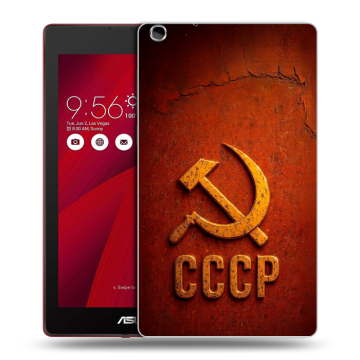 Силиконовый чехол на ASUS ZenPad C 7.0 с принтом Флаг Герб СССР