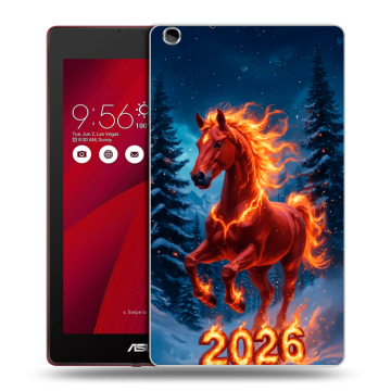 Силиконовый чехол на ASUS ZenPad C 7.0 с принтом Новый год коня