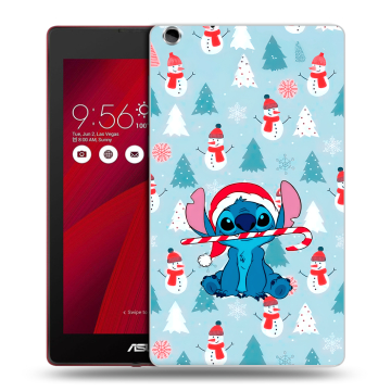 Силиконовый чехол на ASUS ZenPad C 7.0 с принтом Стич Новый год